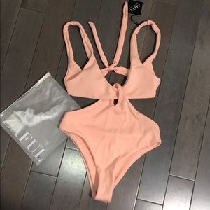 Light pink one piece bikini